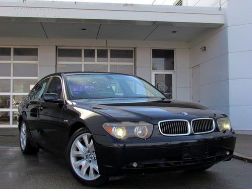 2002 745i~black/gray~sport wheel pkg~clean carfax history!