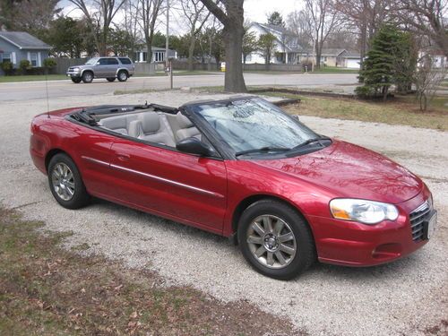 2005 chrysler sebring convertible limited red