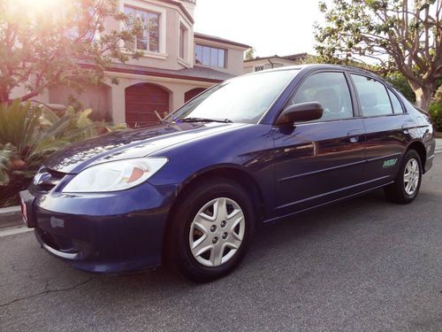 2005 honda civic gx sedan ngv natural gas carpool/hov access 70 mpg no reserve