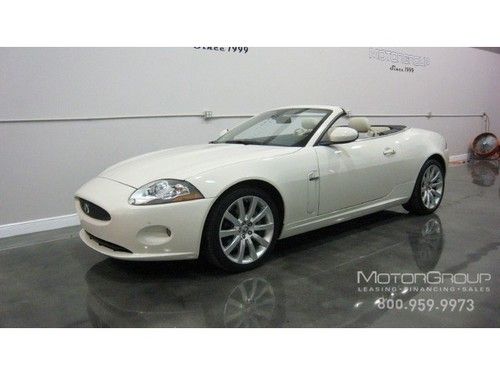 2009 jaguar xk convertible rare white, only $625x72 months oac