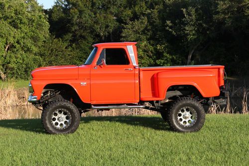 1966 chevy short bed step side 4x4, power steering, 4 wheel disc, no reserve !!!
