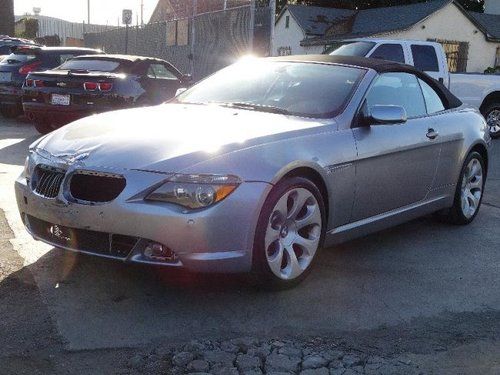 2006 bmw 650i convertible damaged salvage only 81k miles loaded runs! wont last!