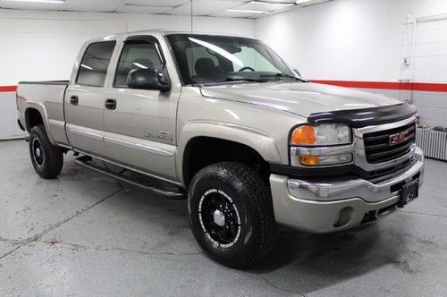 03 sierra 2500hd duramax diesel crew cab 4x4 4wd alloy wheels clean carfax