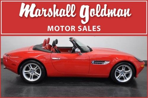 2001 bmw z8 red with red/black 2 tone only 6200 miles