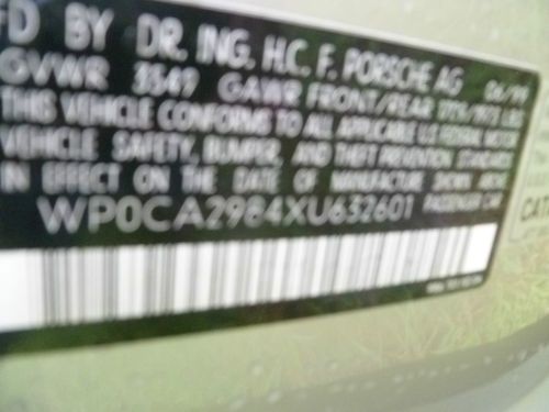 PORSCHE BOXSTER AUTOMATIC LOW MILES PALM BEACH CAR NO RESERVE, image 23