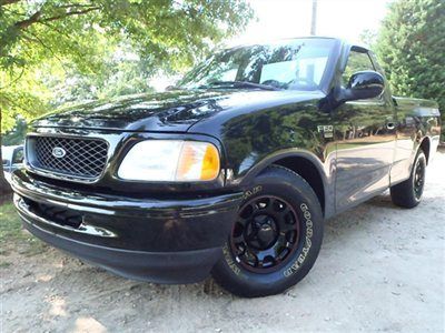 Ford f-150 nascar edition low miles regular cab truck gasoline 4.6l v8 fi black