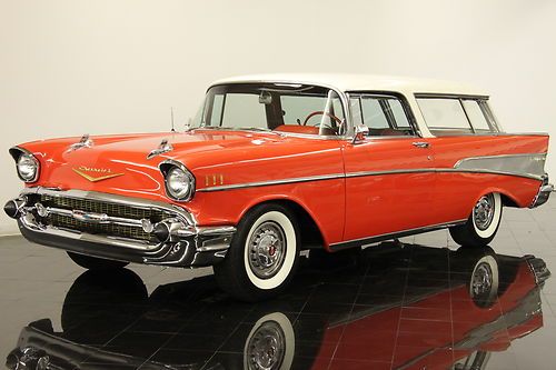 Rare 1957 chevrolet bel air nomad wagon 283ci v8 automatic pb ps modern upgrades