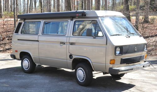 1985 volkswagen vanagon gl westy westfalia pop-up camper