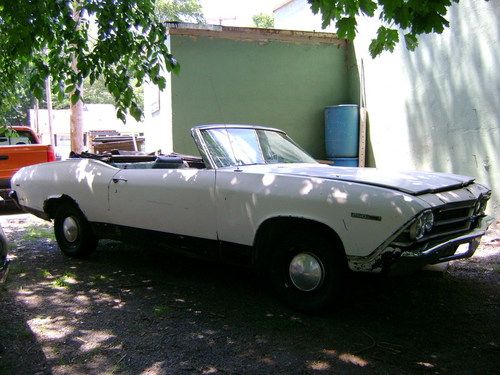 Chevy chevelle / malibu convertible very original needs restoration work project