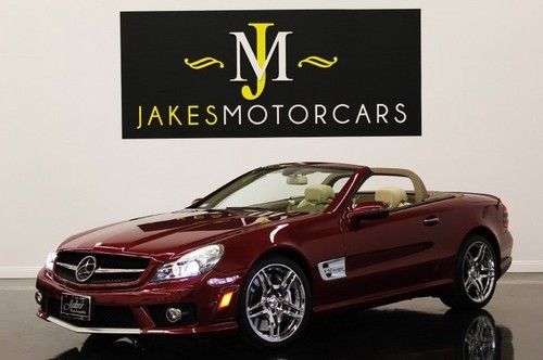 2009 sl65 amg v12 bi-turbo, storm red on stone, $196k msrp, pristine 1-owner car