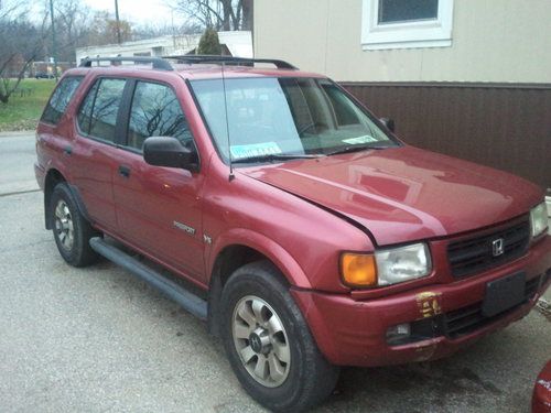 Red 1998 honda passport sport utility 4-door 3.2l 4wd