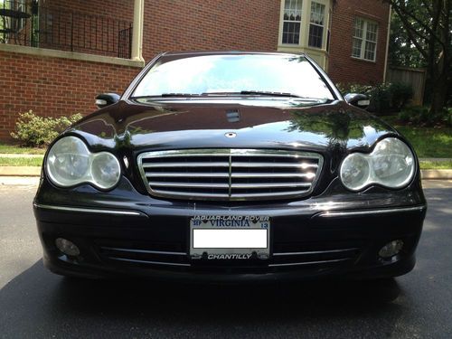 Mercedes-benz 2006 c280 automatic black luxury sedan