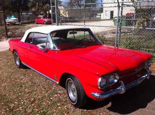 1963 corvair spyder convertable  classic small  muscle turbo of course