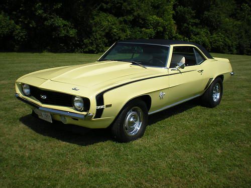 1969 camaro ss 396 l78 4-speed x22 code rare butternut yellow (40)