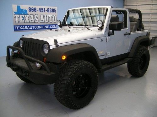 We finance!!!  2008 jeep wrangler sahara 4x4 lifted hard top infinity texas auto