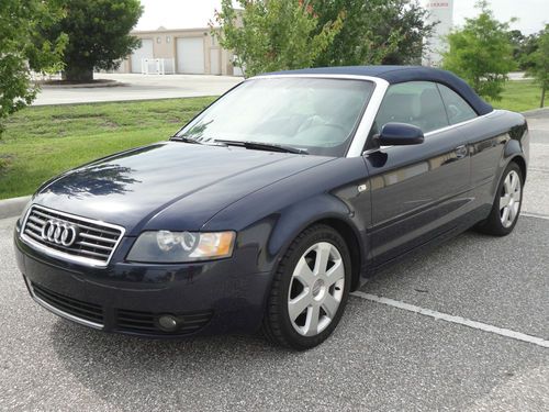 2004 audi a4 convertible 1.8 turbo fl car low miles great shape no accident