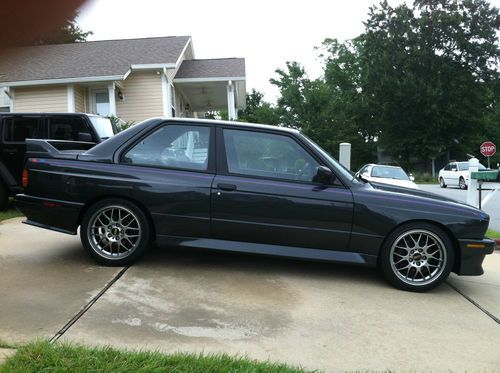 1988 bmw e30 m3 diamantschwarz with black leather, original s14 rustfree chassis