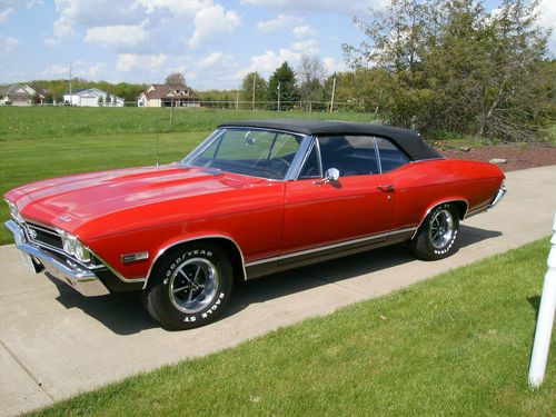 1968 chevrolet chevelle ss convertible 2-door 6.5l