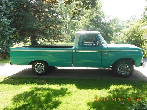 1966 ford f100 custom cab  truck