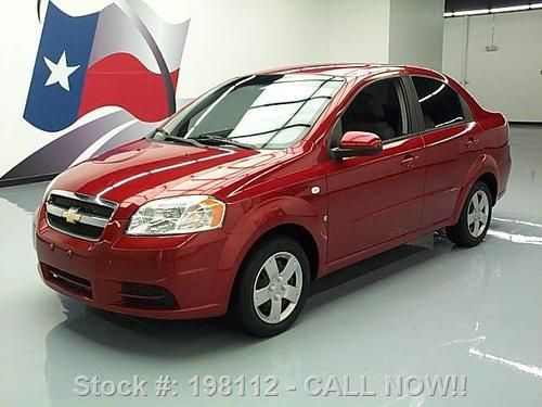 2008 chevrolet aveo ls sedan automatic a/c only 54k mi texas direct auto