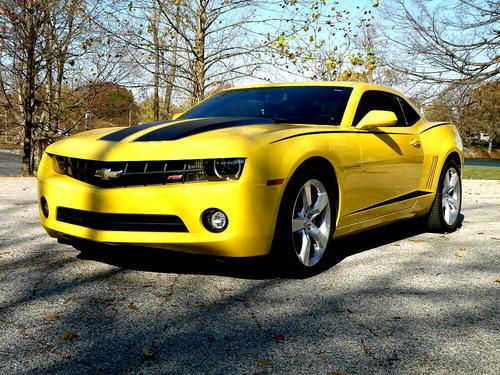 Camaro 2lt/rs bumblebee cust. striping 2010 - k&amp;n intake - sunroof remote start