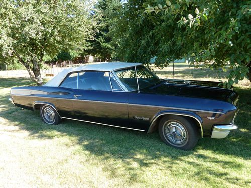 1966 chevrolet impala ss convertible all original barn find!