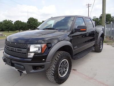 2011 ford f150 svt raptor crewcab 4x4 nav, heated seats repairable salvage nice