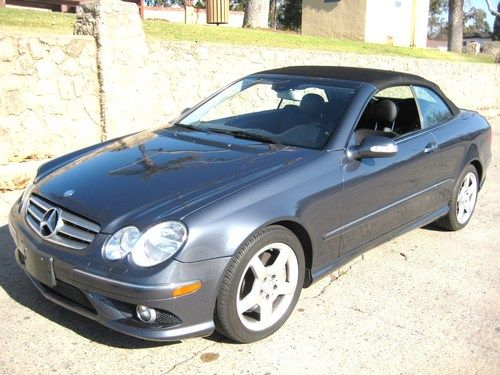 2008 clk350 cabriolet 28,000 miles amg rims navigation htd seats 2 calif. owners