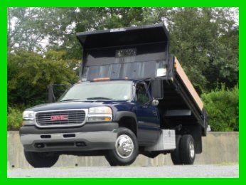 2001 gmc sierra 3500 sl drw dump truck 10.5ft mason dump 6.0l vortec gas chevy
