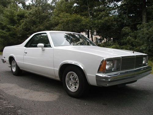 1980 chevy el camino factory floor stick 3 speed a/c no rust classic collector