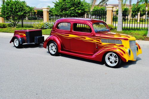 Best in u.s must see 1936 ford model a tudor hot rod auto cold a/c leather sweet