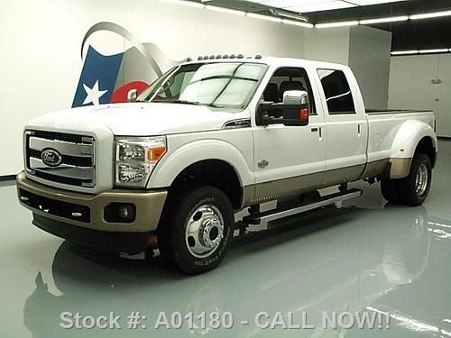 2012 ford f350 king ranch crew 4x4 diesel dually 33k mi texas direct auto