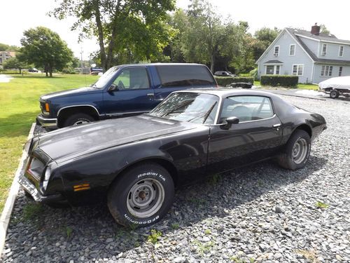 1974 pontiac firebird -455 eng -turbo400trans -runs! needs work trans am project