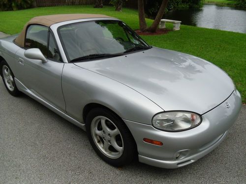 2000 mazda miata 5 speed low miles florida convertible  no reserve