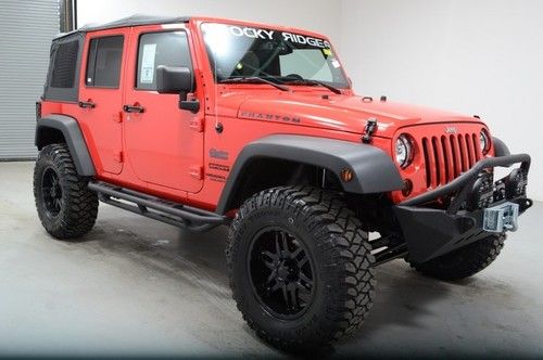 New 2013 jeep wrangler unlimited rocky ridge phantom lifted 4x4 soft top l@@k