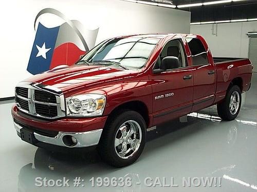 2007 dodge ram slt quad v8 6-pass bedliner tow 20's 53k texas direct auto