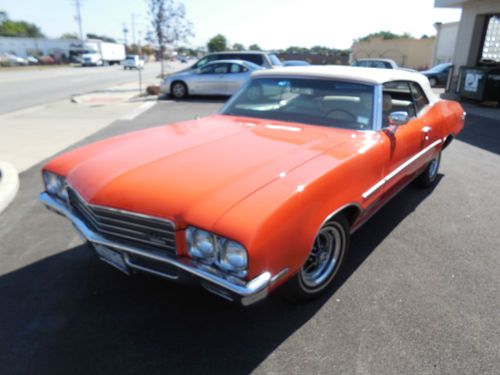 1971 buick skylark custom convertible 2-door 5.7l