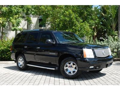 2003 cadillac escalade awd leather bose &amp; dvd in headrests 3rd row