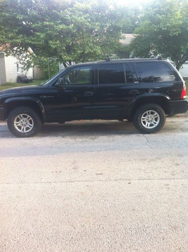 Black 2002 dodge durango slt sport utility 4-door 5.9l
