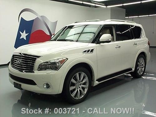 2011 infiniti qx56 deluxe touring theater 4x4 nav dvd! texas direct auto