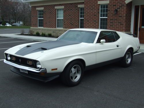 Fastback, 351 cleveland, m coded vin (351c-4v, white, auto trans,