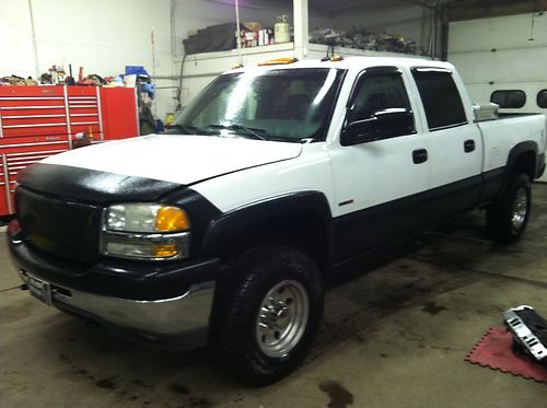 2002 gmc 2500hd slt 6.6l duramax diesel 4x4 crew cab truck