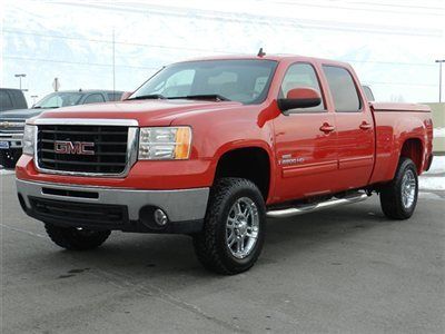 Crew cab slt 4x4 duramax diesel allison roof leather custom wheels tires auto