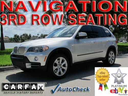 2007 07 bmw x5 4.8i v8 * navigation * 3rd row * sport * hot &amp; cold sts * florida