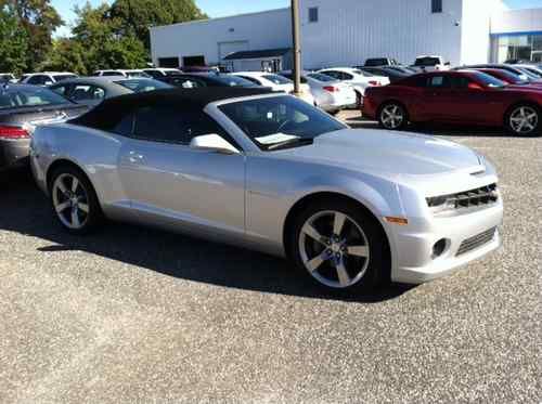 New 2012 chevrolet camaro convertible 2ss silver only 162 miles lowest price