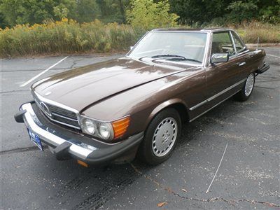 1982 mercedes 380 sl roadster/ both tops / low reserve l@@k