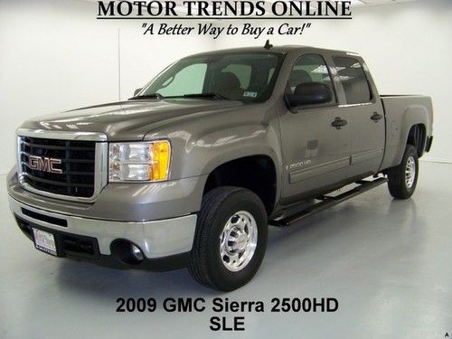 2009 gmc sierra 2500 hd crew sle park assist factory trailer brake cd media 46k