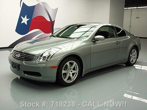 2006 infiniti g35 coupe auto sunroof htd leather 50k mi texas direct auto