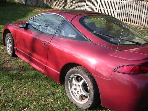 1997 mitsubishi eclipse as is motor no good parts only.