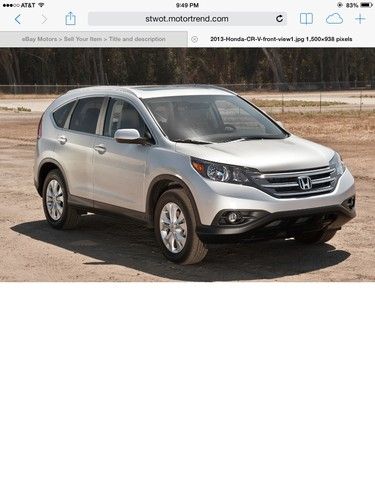 2013 honda cr-v ex-l sport utility 4-door 2.4l